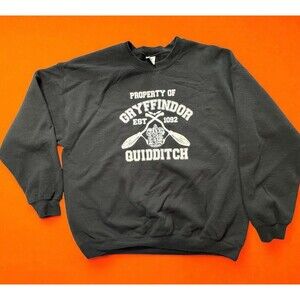 Gildan crewneck sweatshirt Gryffindor Quidditch SZ XL Harry Potter Halloween